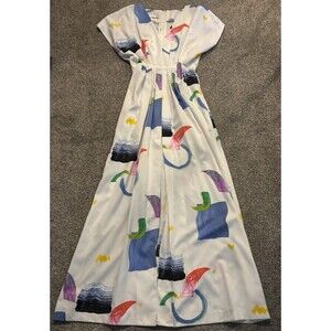 Vintage Jean Varon Dress Size 8 Abstract Pattern